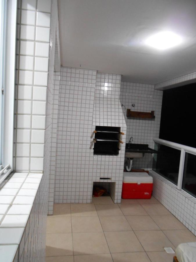 Apto Varanda Gourmet Frente Ao Mar Praia Grande (Santos) Luaran gambar